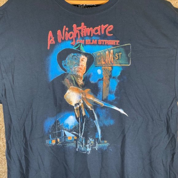 A NIGHTMARE ON ELM STREET Graphic T Shirt Mens Sz Large Freddy Horror Movie Tee - Picture 3 of 4